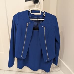 Calvin Klein Blue skirt and jacket set